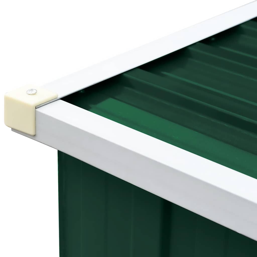 Brennholzlager Verzinkter Stahl 330x84x152 cm Grün