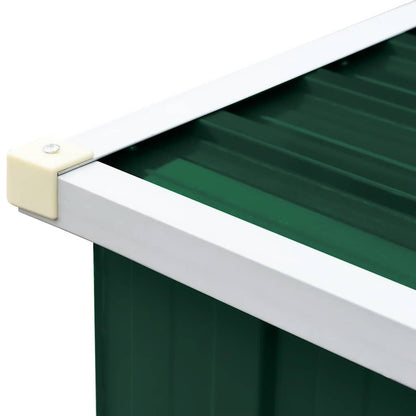 Brennholzlager Verzinkter Stahl 330x84x152 cm Grün