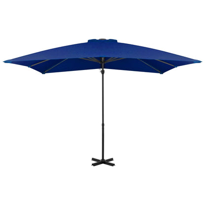 Ampelschirm mit Aluminium-Mast 250x250 cm Azurblau