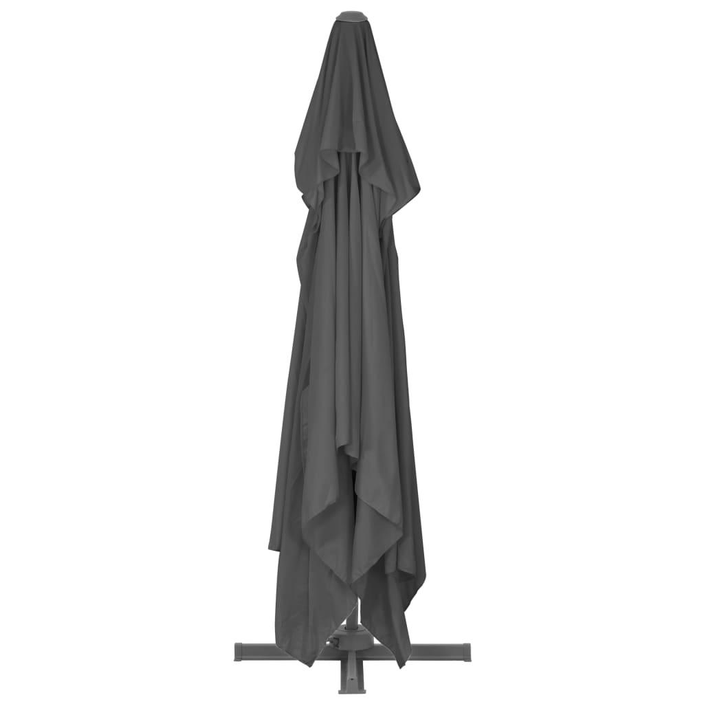 Ampelschirm mit Aluminiummast 4x3 m Schwarz