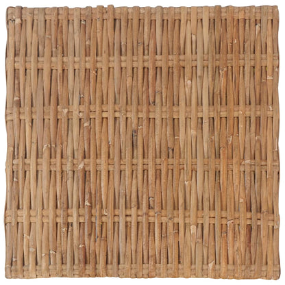 Fußhocker mit Kissen Natürliches Rattan