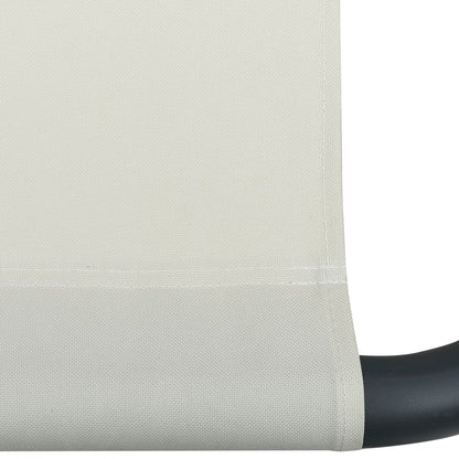 Sonnenliege Stoff Creme