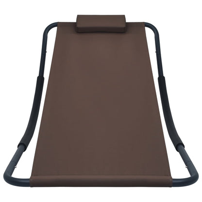 Gartenbett Braun 200 x 90 cm Stahl