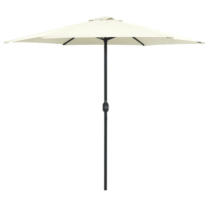 Sonnenschirm mit Aluminium-Mast 270x246 cm Sandweiß