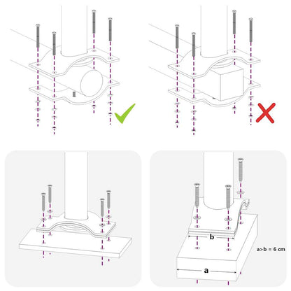 Ausziehbare Seitenmarkise 100x300 cm Rot