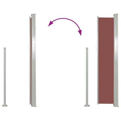 Ausziehbare Seitenmarkise 170×300 cm Braun