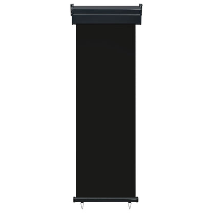 Balkon-Seitenmarkise 65x250 cm Schwarz