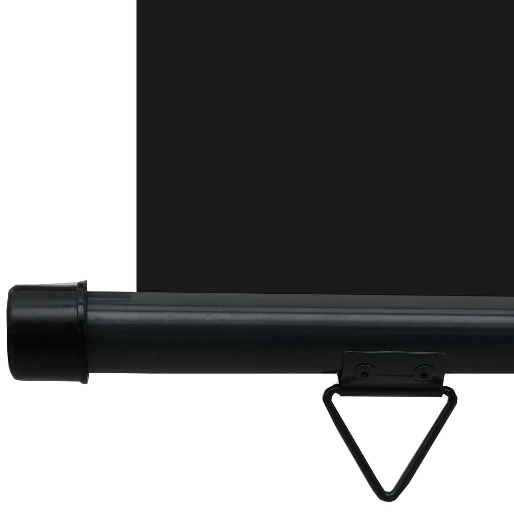 Balkon-Seitenmarkise 65x250 cm Schwarz