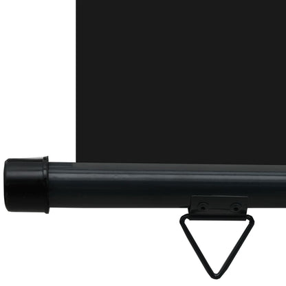Balkon-Seitenmarkise 65x250 cm Schwarz