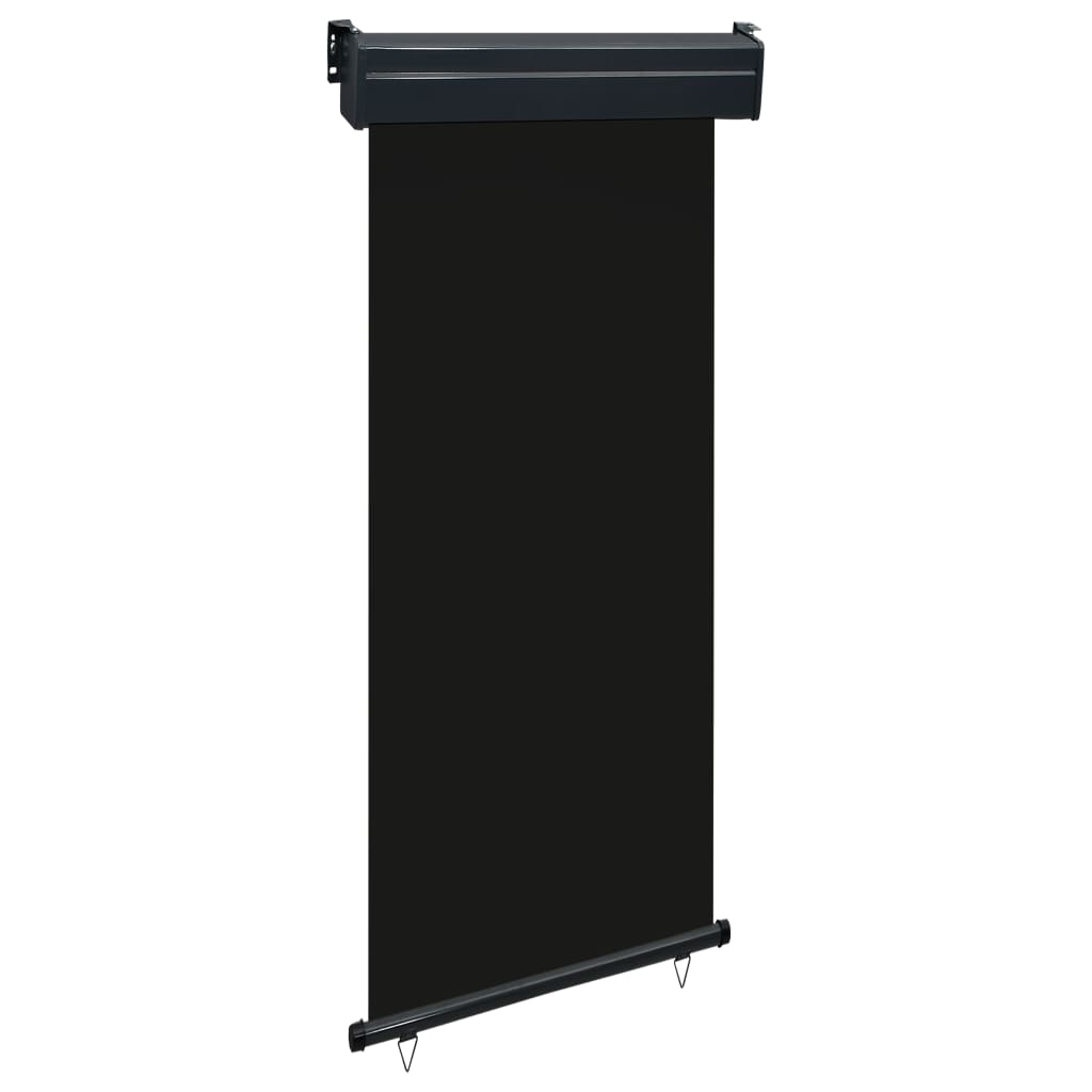 Balkon-Seitenmarkise 85x250 cm Schwarz