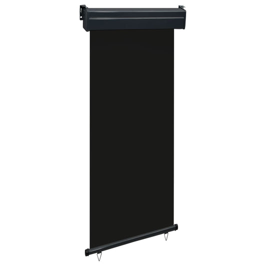 Balkon-Seitenmarkise 85x250 cm Schwarz