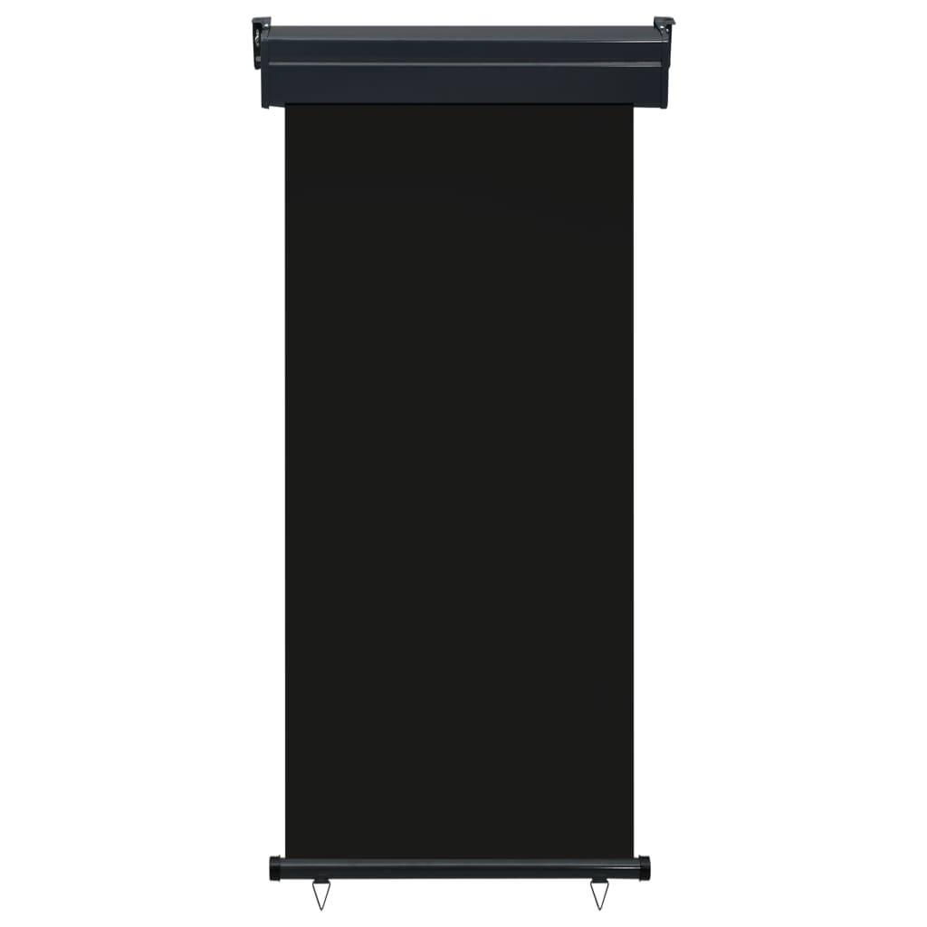 Balkon-Seitenmarkise 85x250 cm Schwarz