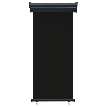 Balkon-Seitenmarkise 85x250 cm Schwarz