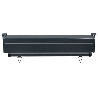 Balkon-Seitenmarkise 85x250 cm Schwarz