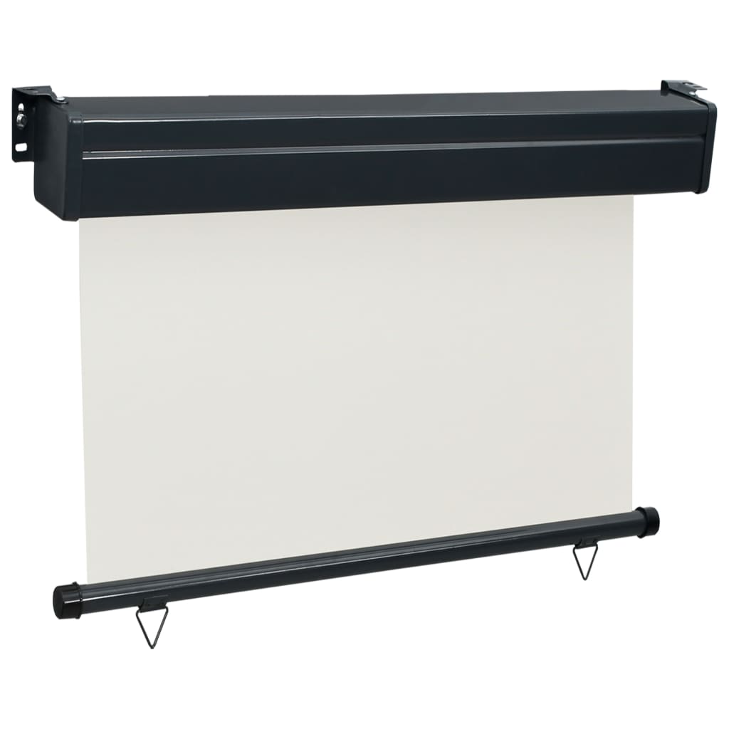 Balkon-Seitenmarkise 85x250 cm Creme
