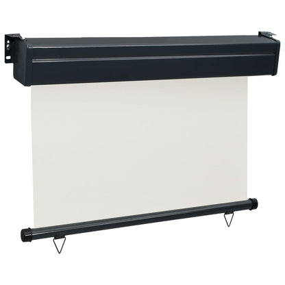Balkon-Seitenmarkise 85x250 cm Creme