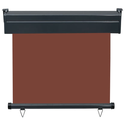 Balkon-Seitenmarkise 85x250 cm Braun
