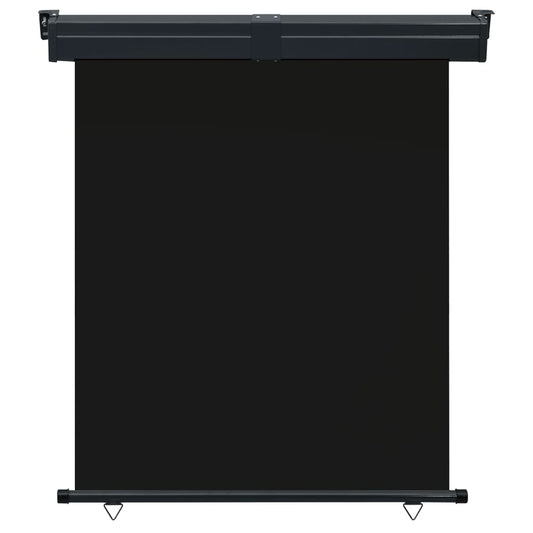 Balkon-Seitenmarkise 145x250 cm Schwarz