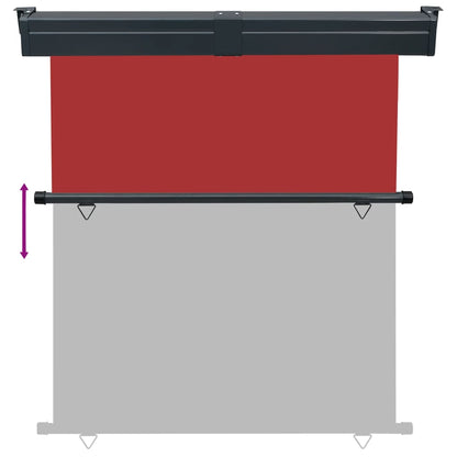 Balkon-Seitenmarkise 175x250 cm Rot
