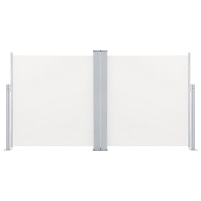 Ausziehbare Seitenmarkise Cremeweiß 100 x 600 cm