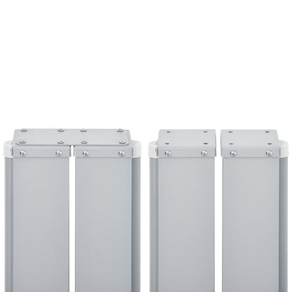 Ausziehbare Seitenmarkise Braun 100 x 600 cm