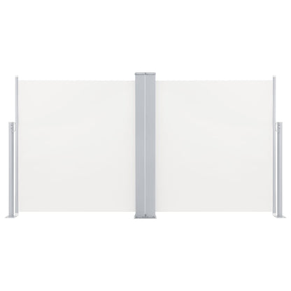 Ausziehbare Seitenmarkise Cremeweiß 120 x 600 cm