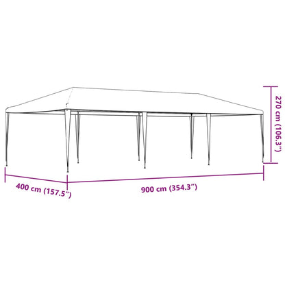 Partyzelt 4 x 9 m Weiß