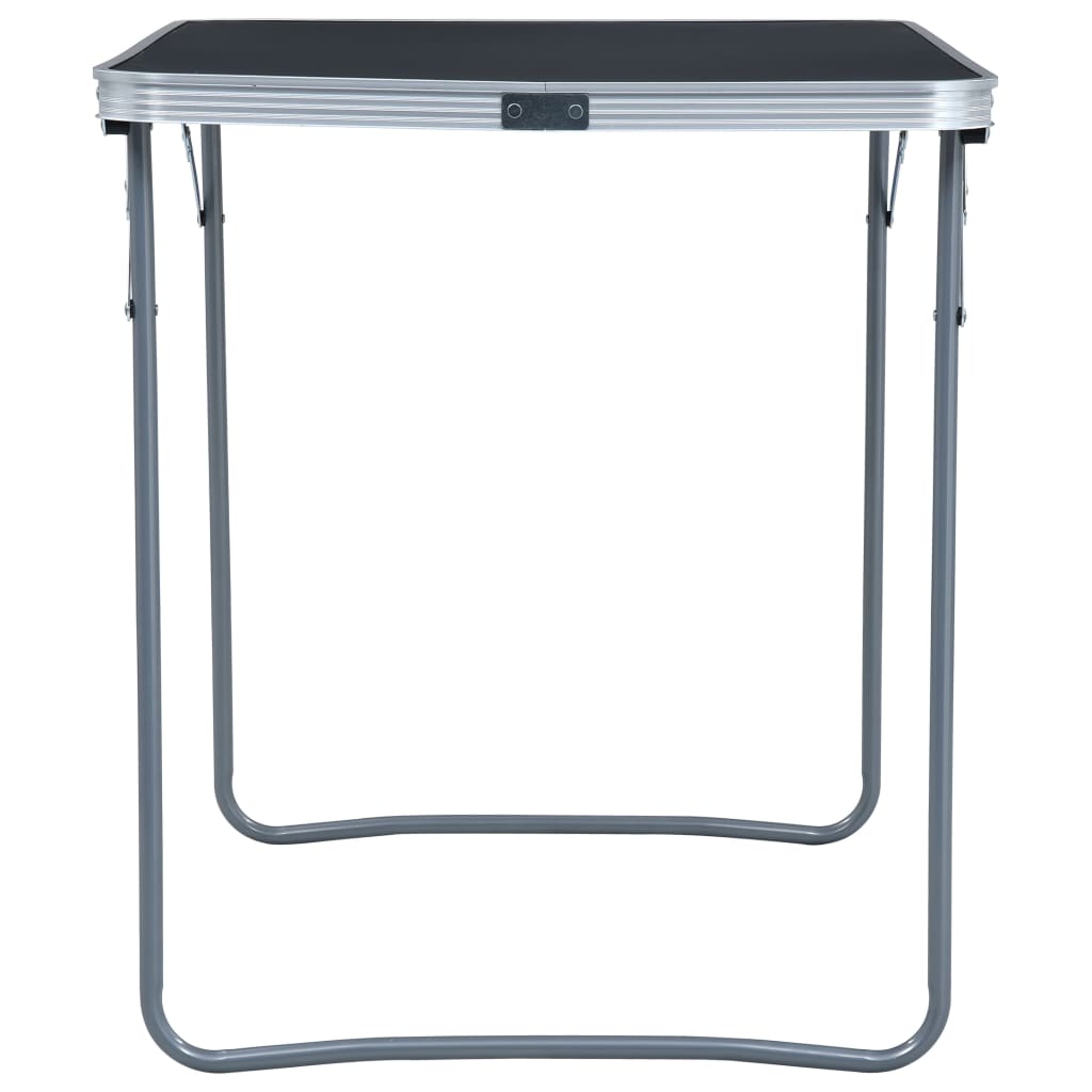 Campingtisch mit Metallgestell Klappbar 80x60 cm Grau