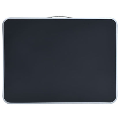 Campingtisch mit Metallgestell Klappbar 80x60 cm Grau