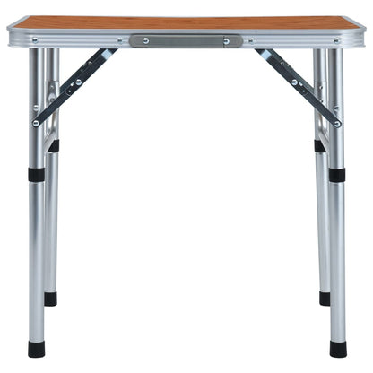 Klappbarer Campingtisch Aluminium 60x45 cm