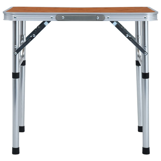 Klappbarer Campingtisch Aluminium 60x45 cm