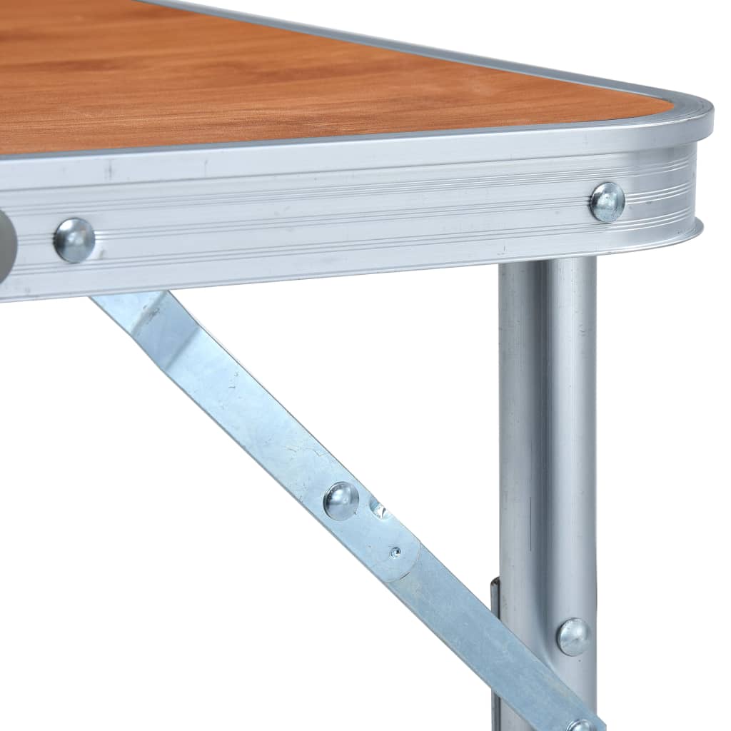 Klappbarer Campingtisch Aluminium 60x45 cm