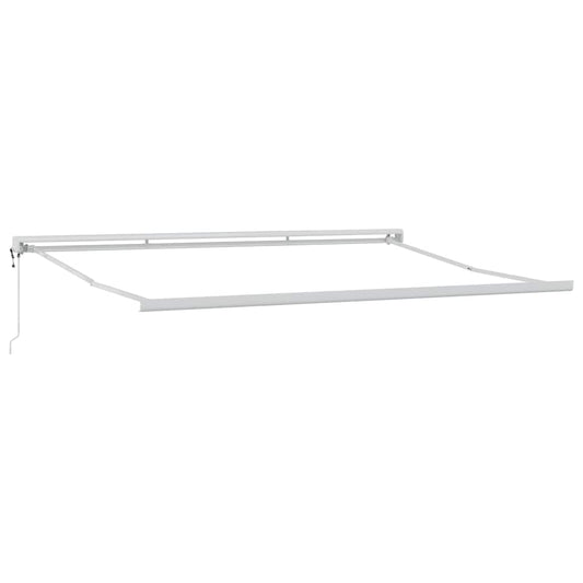 Markise Weiß 4,5 × 3 m Metall