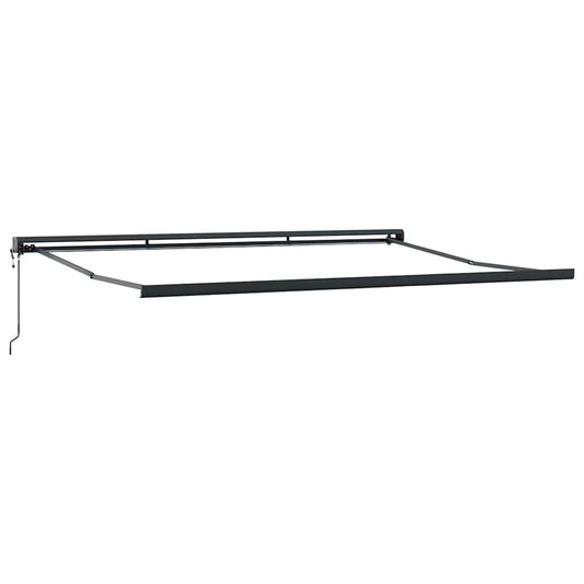 Markise Anthrazit 4 × 3 m Metall