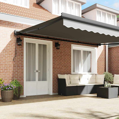 Markise Anthrazit 4,5 × 3 m Metall