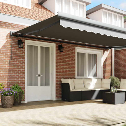 Markise Anthrazit 5 x 3 m Metall