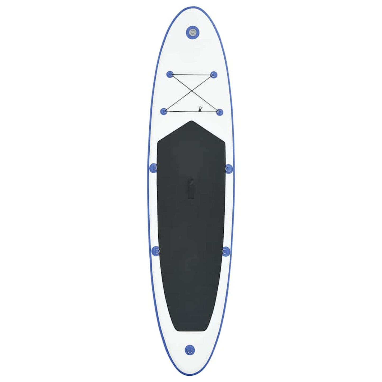 Stand Up Paddle Surfboard SUP Aufblasbar Blau und Weiß