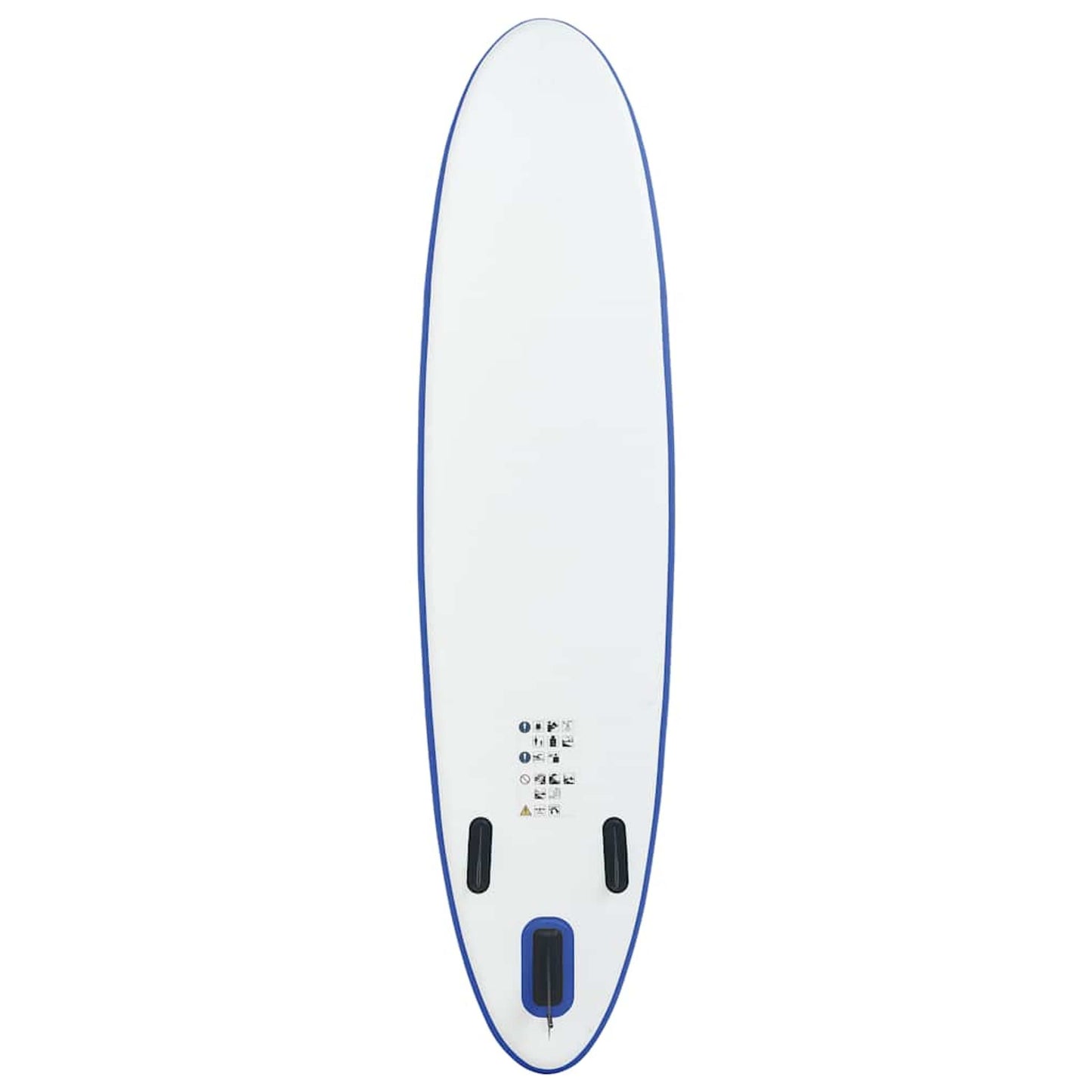 Stand Up Paddle Surfboard SUP Aufblasbar Blau und Weiß