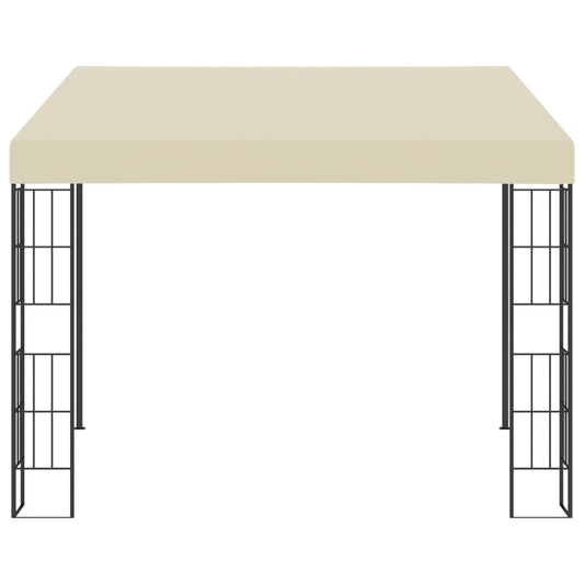 Wand-Pavillon 3x3 m Creme Stoff