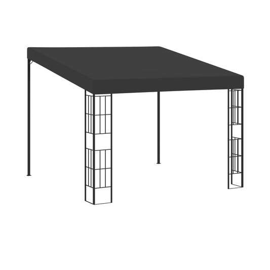 Wand-Pavillon 3x3 m Anthrazit Stoff