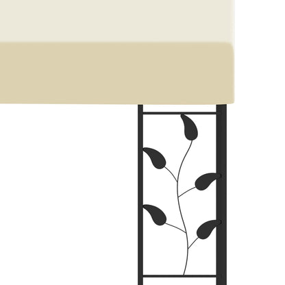 Wand-Pavillon 4x3x2,5 m Cremeweiß