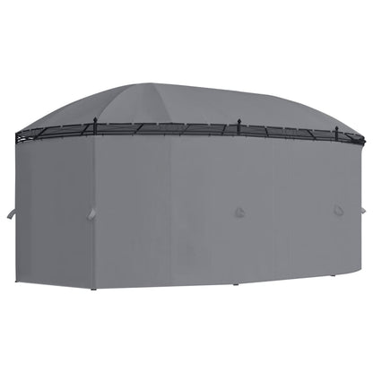 Pavillon med Gardiner 520x349x255 cm Antracit