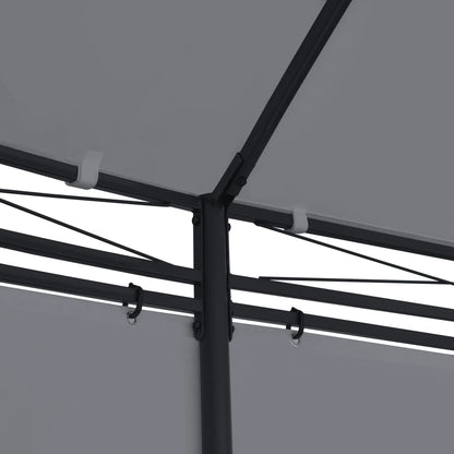 Pavillon med Gardiner 520x349x255 cm Antracit