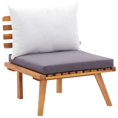 6-tlg. Garten-Lounge-Set Massivholz Akazie
