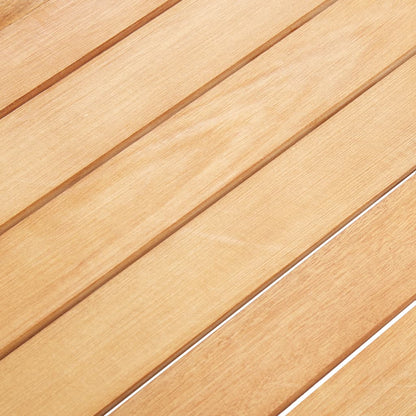 7-tlg. Garten-Essgruppe Poly Rattan und Akazienholz Grau