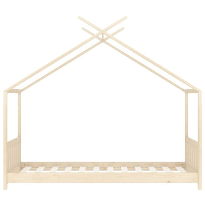 Kinder-Bettgestell Massivholz Kiefer 80 x 160 cm