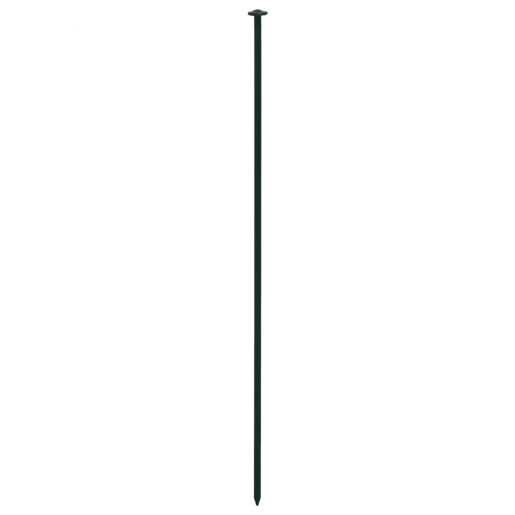 Gartenzaun Set Konvex 77,3x26 cm Grün