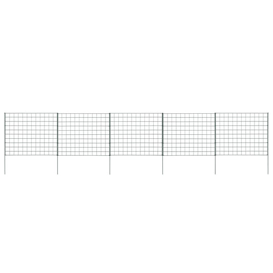 Gartenzaun Set 77,5x64 cm Grün