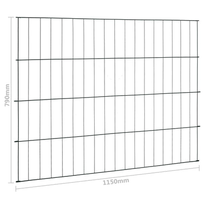 Gartenzaun Set 115x79 cm Grün