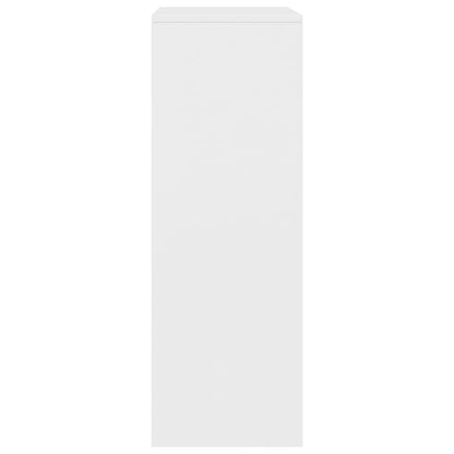 Skænk med 6 skuffer Hvid 50x34x96 cm Træmateriale